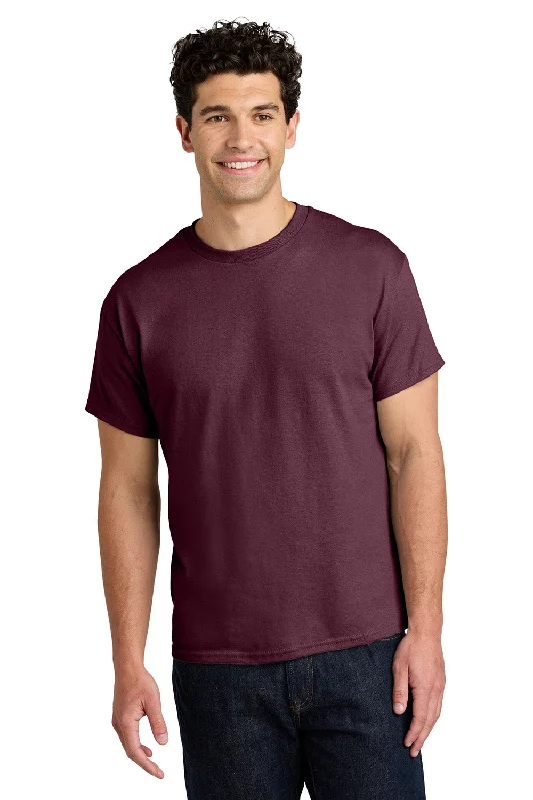 Men’s short-sleeve yank polos-Gildan Mens Short Sleeve Crewneck T-Shirt - Maroon