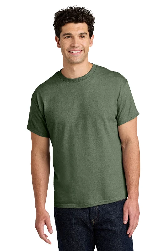 Men’s short-sleeve hark shirts-Gildan Mens Short Sleeve Crewneck T-Shirt - Military Green