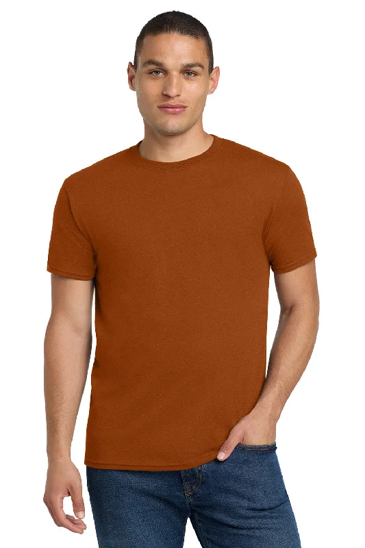 Men’s short-sleeve tilt tees-Jerzees Mens Dri-Power Moisture Wicking Short Sleeve Crewneck T-Shirt - Texas Orange