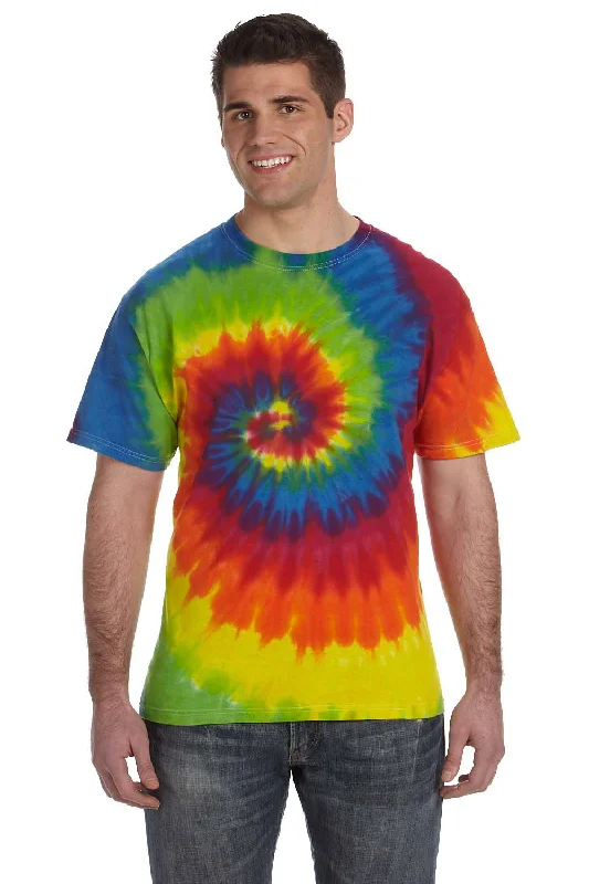 Men’s short-sleeve harp tees-Tie-Dye Mens Short Sleeve Crewneck T-Shirt - Moondance