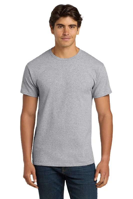 Men’s short-sleeve xing tees-Hanes Mens ComfortSoft Short Sleeve Crewneck T-Shirt - Light Steel Grey