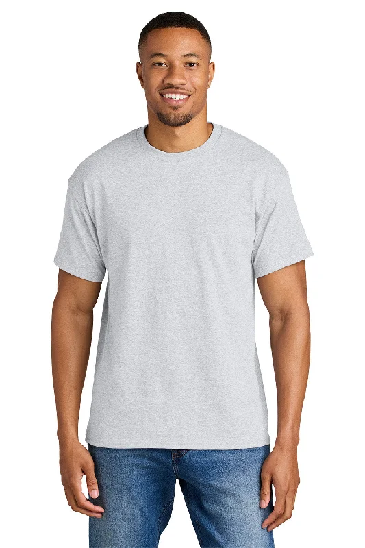 Men’s short-sleeve ooze tops-Gildan Mens DryBlend Moisture Wicking Short Sleeve Crewneck T-Shirt - Ash Grey