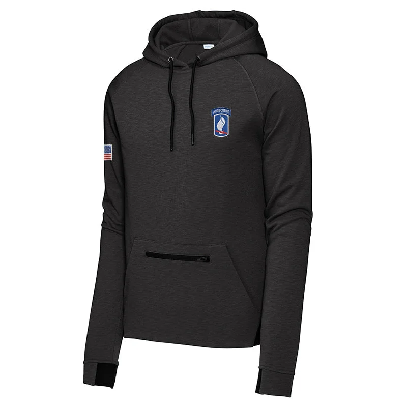 mens hoodie with modern elements-173rd Airborne Strive Pullover