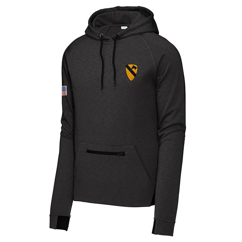 mens hoodie with tailored hoodie fit-1st Cavalry Strive Pullover