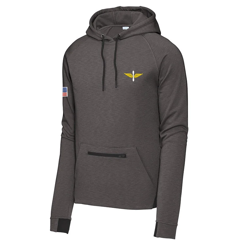 mens hoodie for comfortable wear-Aviation Strive Pullover