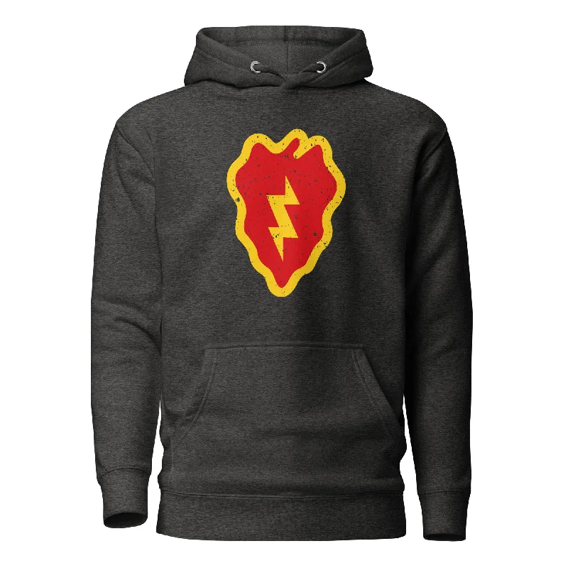 mens hoodie with tonal embroidery-CLT - 25th Infantry Hoodie