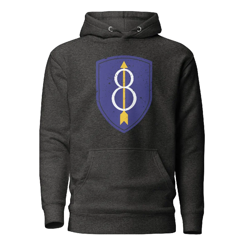 mens hoodie for travel-ready look-CLT - 8th Infantry Vintage Hoodie