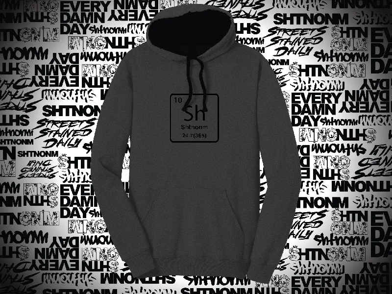 mens hoodie with sleek finish-SHTNONM- ELEMENT HOODIE