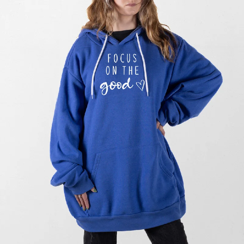 mens hoodie for sport-inspired fit-Focus on the Good Giant Hoodie