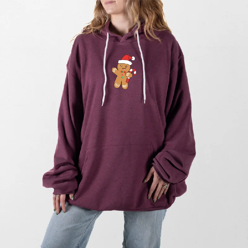 mens hoodie with contrasting details-Gingerbread Man Giant Hoodie