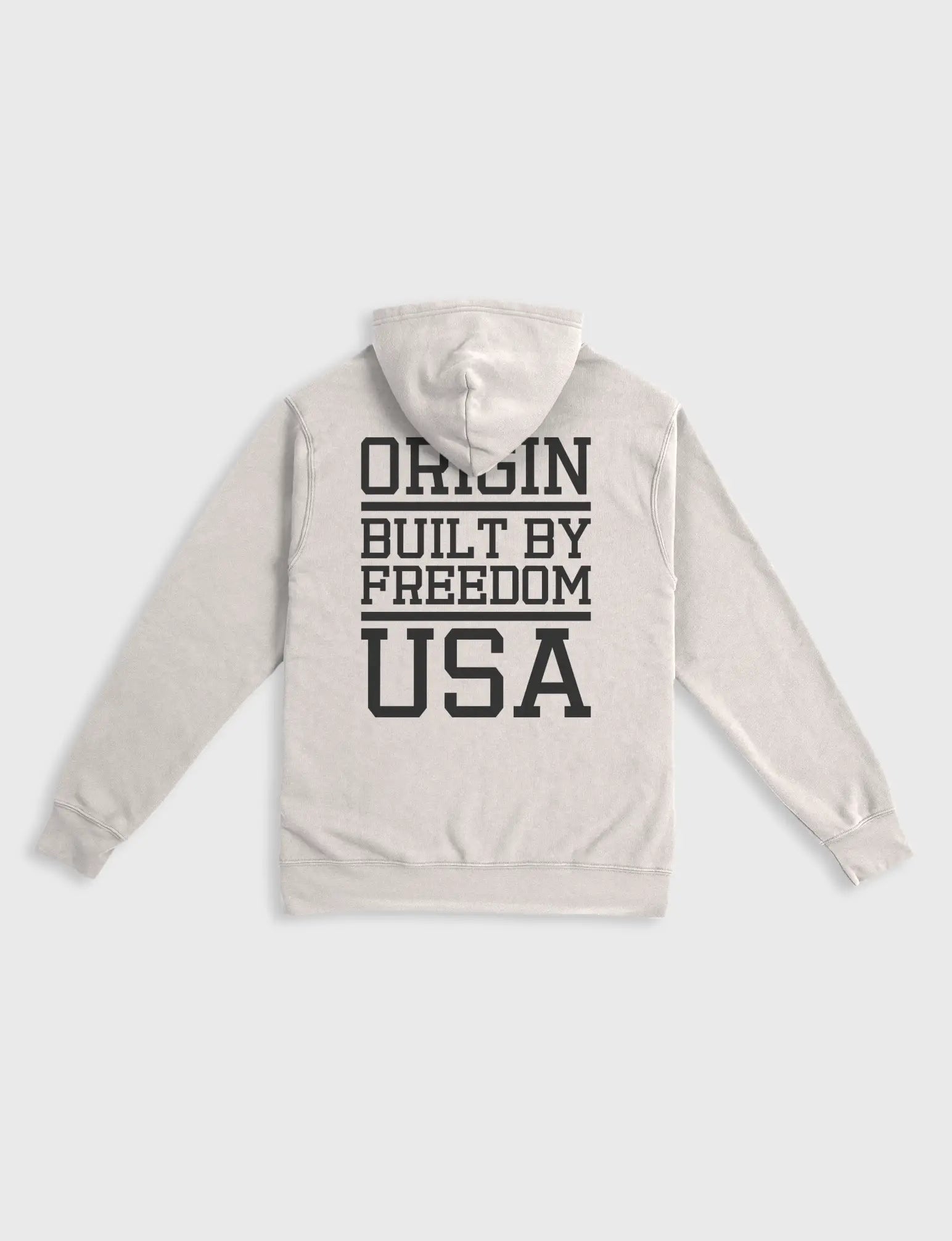 mens hoodie for active boys-KILO LITE HOODIE - FREEDOM STACKED GRAPHIC