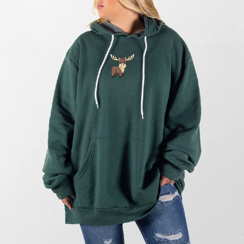 mens hoodie for stylish relaxation-Moose Giant Hoodie