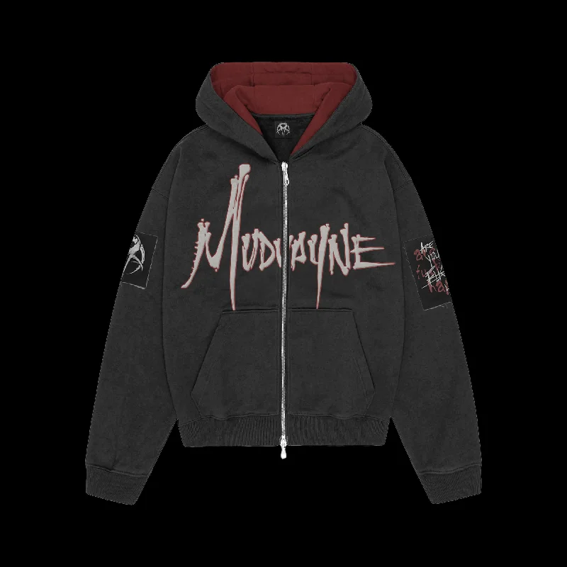 mens hoodie for comfortable evenings-Mudvayne Zip Up Hoodie