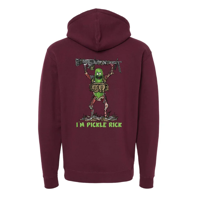 mens hoodie with bold design details-Pickle Gunner Hoodie