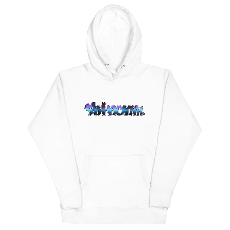 mens hoodie with classic drawstring-SHTNONM - Graffiti Hoodie (Retro sun Logo)