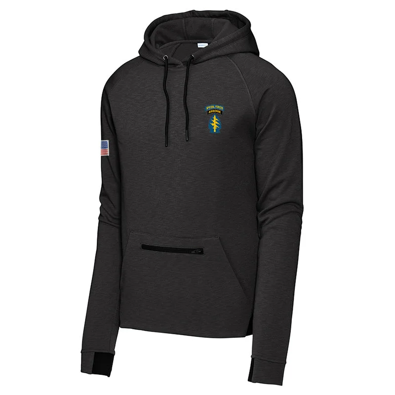 mens hoodie with slim-fit design-Special Forces Airborne Strive Pullover