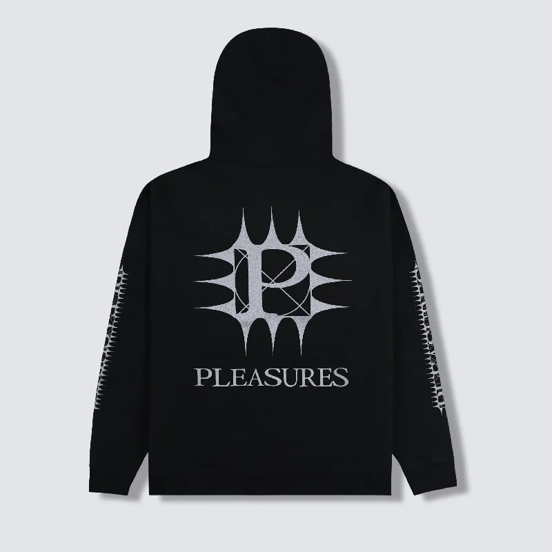 mens hoodie for trendy designs-SPIKE ZIP HOODIE