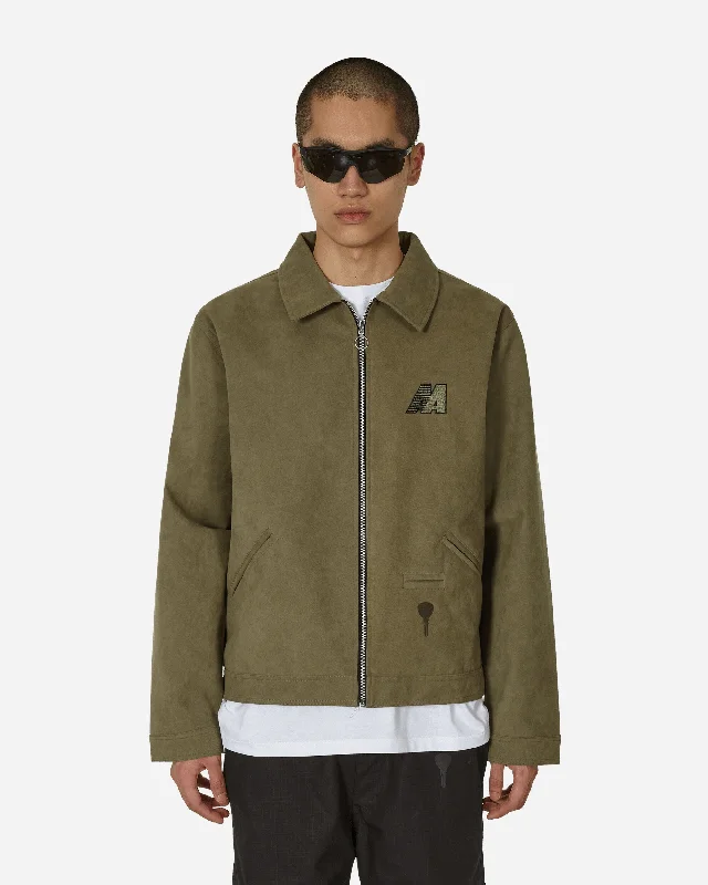 men's jackets for quick-drying-Ally Alcantara Jacket Army Green