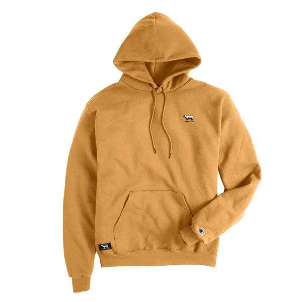 mens hoodie for casual outfit-Black Sheep Champion Pullover Hoody Gold Glint