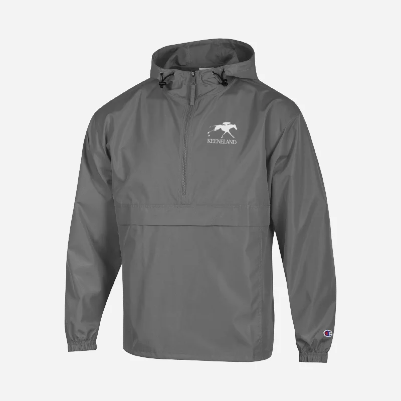 men's jackets with insulated sleeves-Champion Keeneland Packable Half Zip Jacket