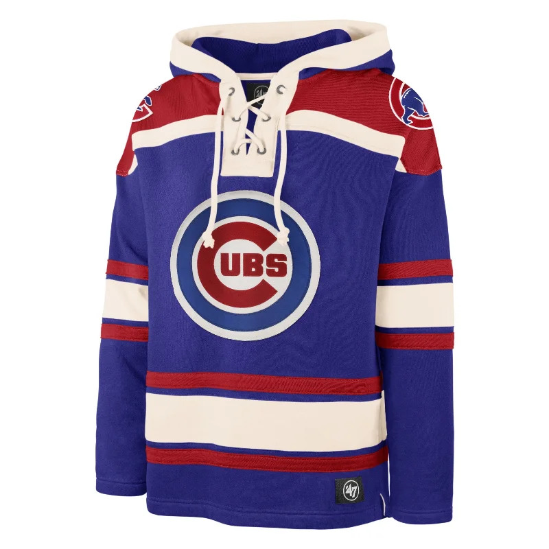 mens hoodie for the fashion-conscious man-CHICAGO CUBS SUPERIOR '47 LACER HOOD