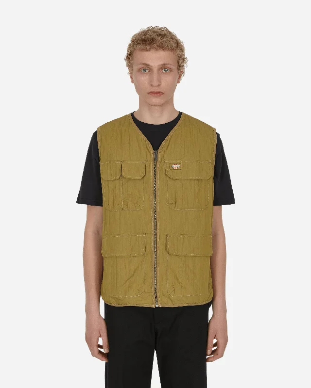 men's jackets with large pockets-Pacific Vest Green