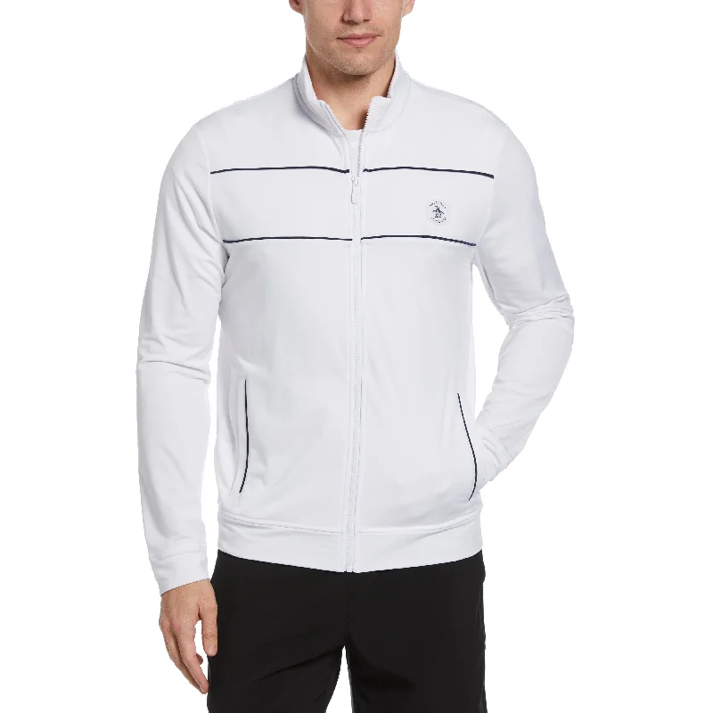 men's jackets with detachable inner lining-Essential Tennis Track Jacket