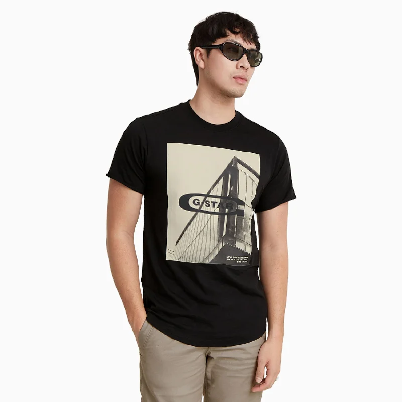 Men’s short-sleeve rusk shirts-Men's HQ Oldskool Logo Lash T-Shirt