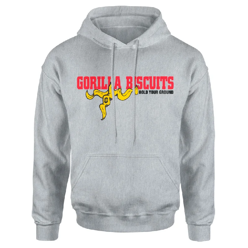 mens hoodie with urban chic look-Gorilla Biscuits "Hold Your Ground" -  Hooded Sweatshirt