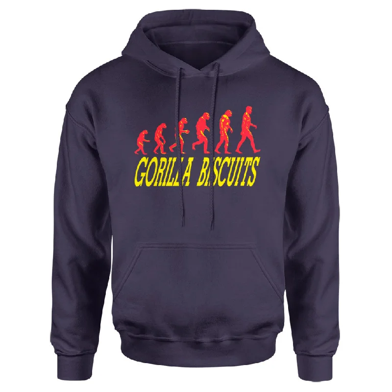 mens hoodie with textured sleeves-Gorilla Biscuits "Start Today" -  Hooded Sweatshirt