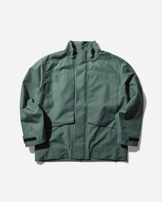 men's jackets with breathable lining-Alpha Patches Jacket Sage