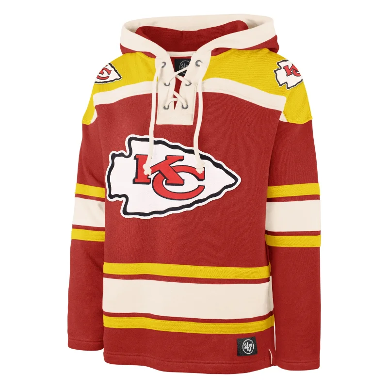 mens hoodie for stylish chill-out time-KANSAS CITY CHIEFS SUPERIOR '47 LACER HOOD