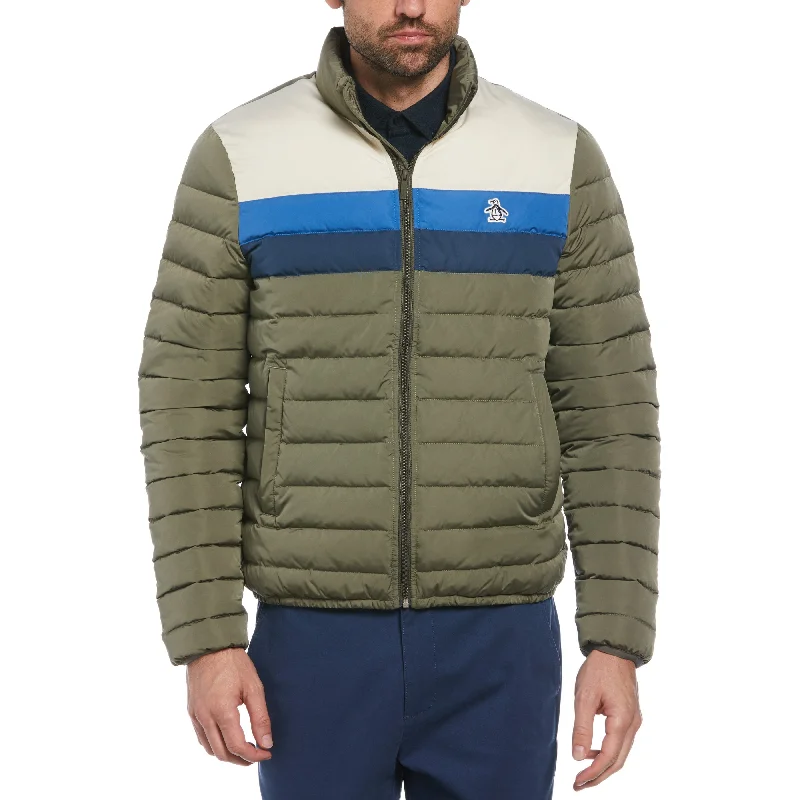 men's jackets with sleek urban style-Lightweight Puffer Jacket