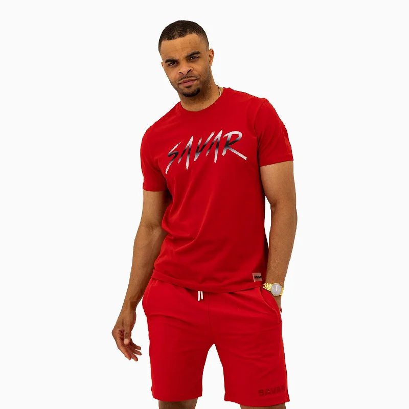 Men’s short-sleeve urge polos-Men's Savar Signature Short Sleeves T Shirt