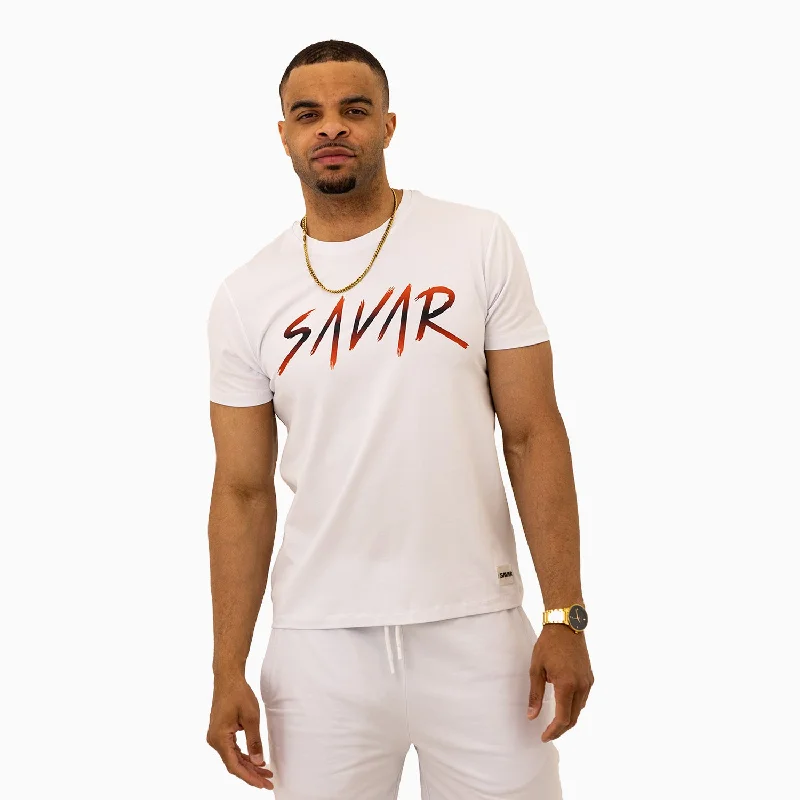 Men’s short-sleeve sift tops-Men's Savar Signature Short Sleeves T Shirt