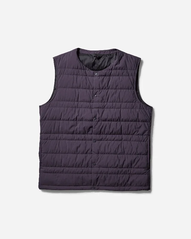 men's jackets for harsh conditions-Men's BT Compact Lightweight Down Vest Midnight Plum