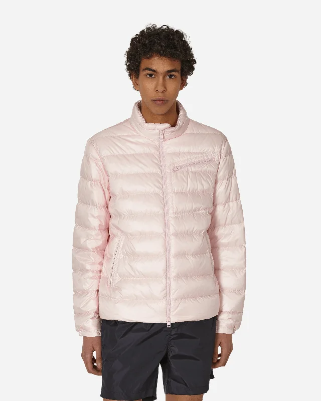 men's jackets with temperature-regulating fabric-Amalteas Down Jacket Pink