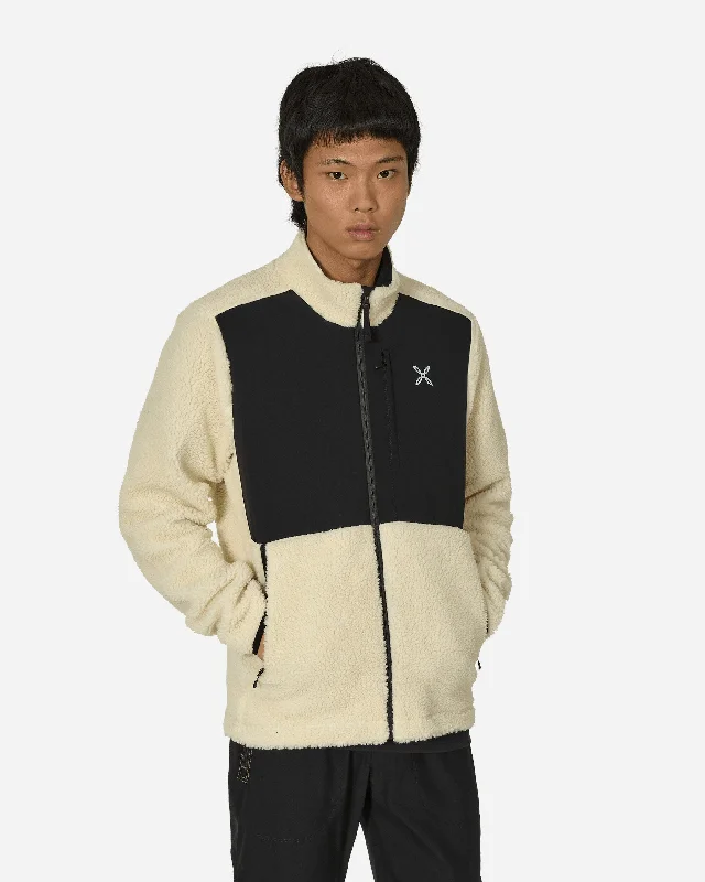 men's jackets for casual street style-Sherpa Ripstop Jacket Cream White