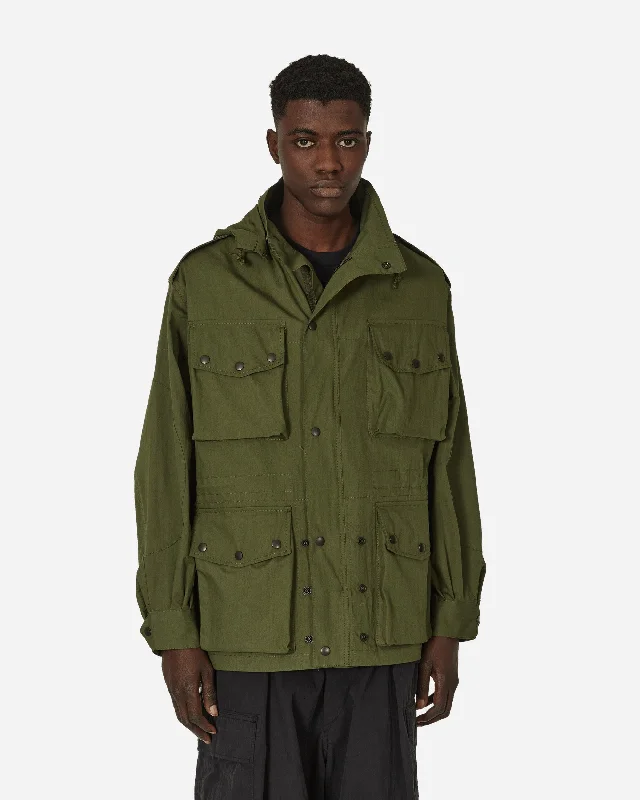 men's jackets with built-in temperature regulation-C/N Oxford Cloth Field Coat Olive