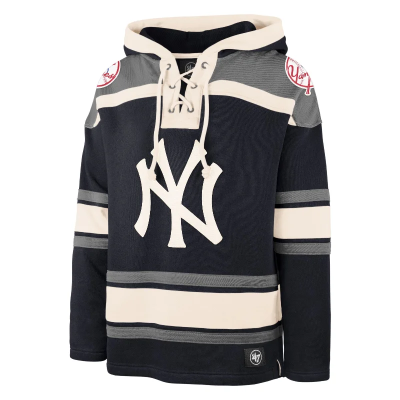 mens hoodie for effortless style-NEW YORK YANKEES SUPERIOR '47 LACER HOOD