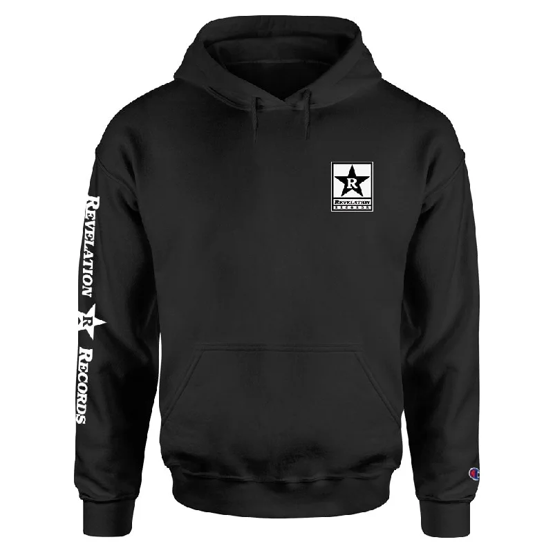 mens hoodie with tailored design-Paint It Black "Broadcasting" - Hooded Sweatshirt