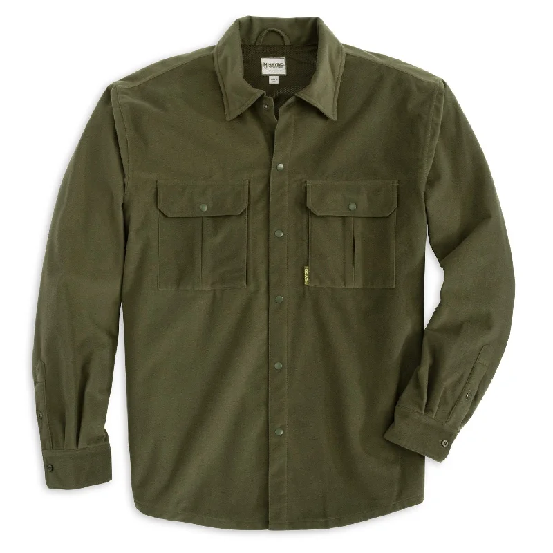 Men’s short-sleeve vent tees-Plainsman Jac Shirt : Olive