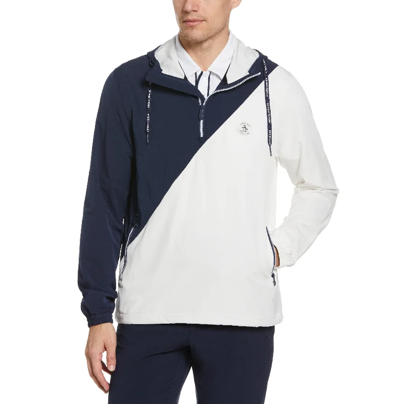 men's jackets with air ventilation panels-1/4 Zip Heritage Golf Jacket