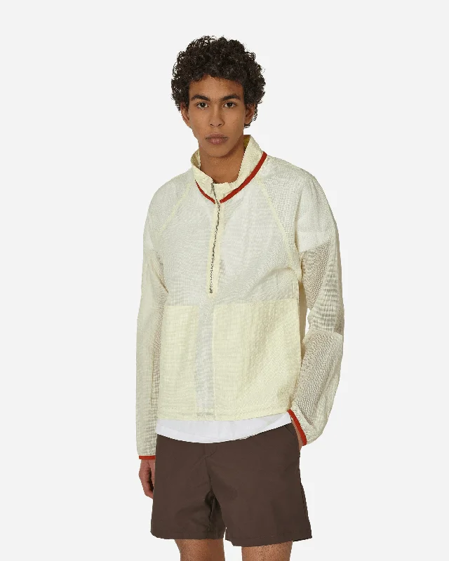 men's jackets with quilted inner lining-Hlaupa Jacket Off White