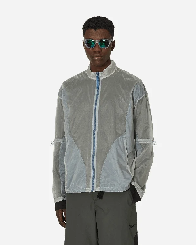 men's jackets with snap button pockets-See Through Jacket Crystal Blue