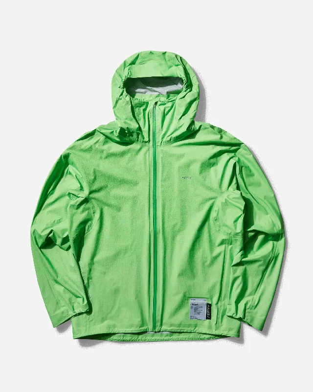 men's jackets for windy weather-Men's Pertex 3L Fly Rain Jacket Neon Green