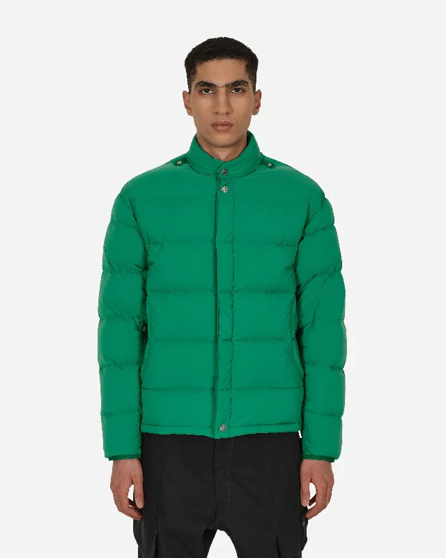 men's jackets with quilted outer layer-Augment Puffer Jacket Green