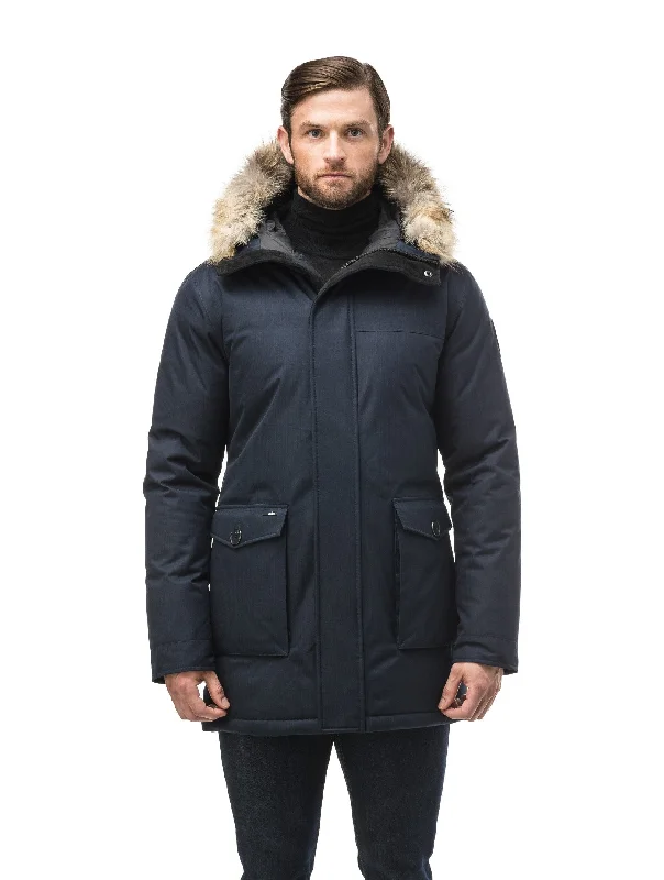 men's jackets with detachable cuffs-Yves Men's Parka