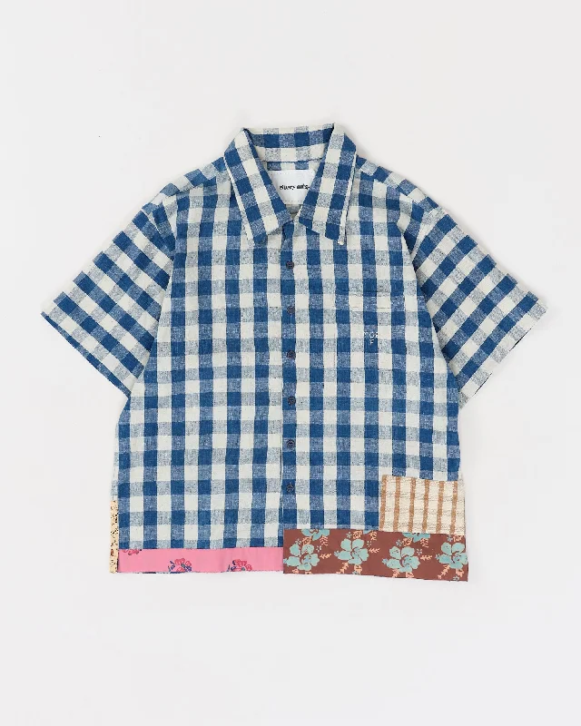 Men’s short-sleeve quip polos-Uniform Shirt - Gingham Picnic