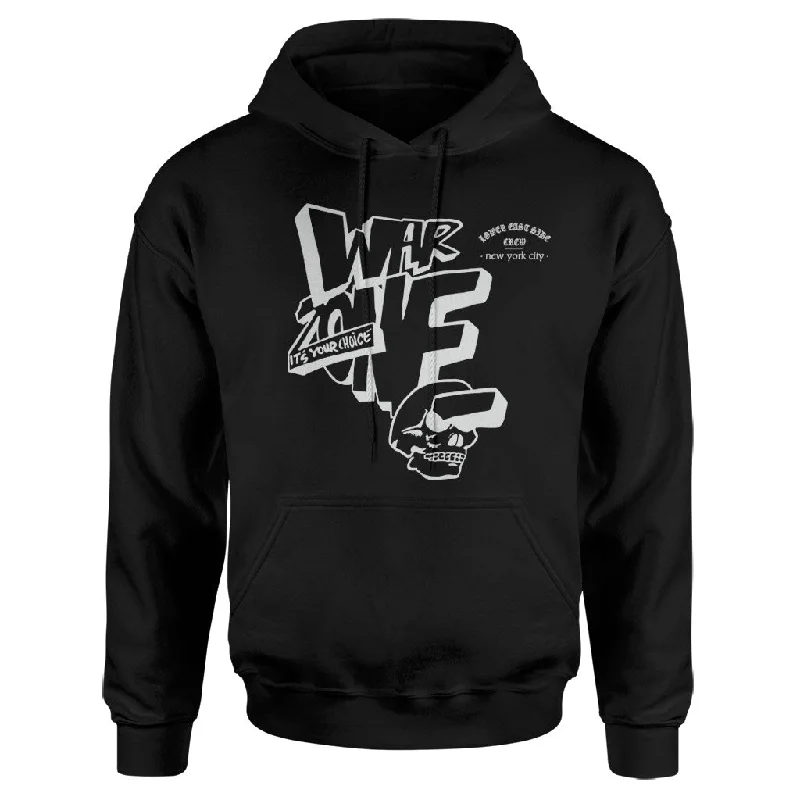 mens hoodie for cozy nights in-Warzone "It's Your Choice (Black)" - Hooded Sweatshirt